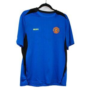 Manchester United Jersey Size M Shirt Soccer Blue Short Sleeve MUFC